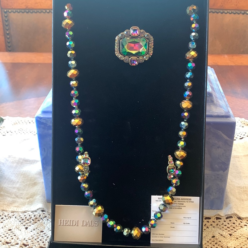 Heidi Daus Classic Choice Black Aurora Borealis Set